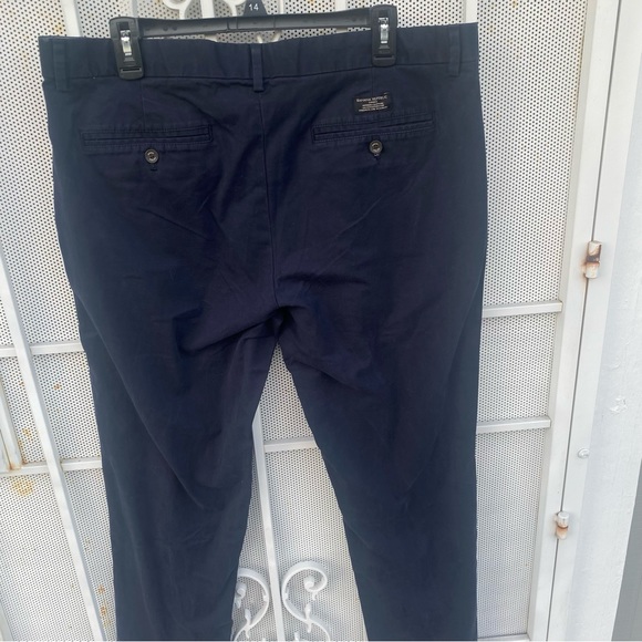 Banana Republic mason chino mens  W38”XL32” Pants tapered legs has stretch  navy - Picture 5 of 7